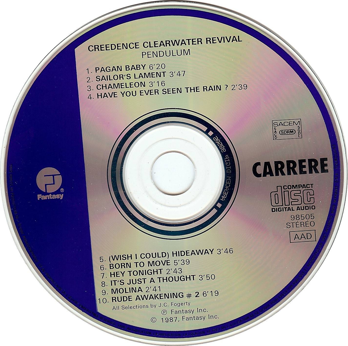 Creedence Clearwater Revival Pendulum : CD FR